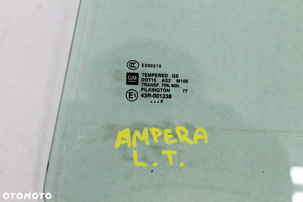 OPEL AMPERA 2011R- SZYBA DRZWI LEWA TYLNA LEWY TYŁ - 3