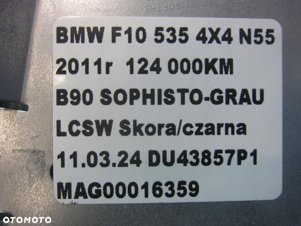 BMW F10 WZMACNIACZ HIFI AMPLITUNER HARMAN 65129312592 9239388 9241334 - 7