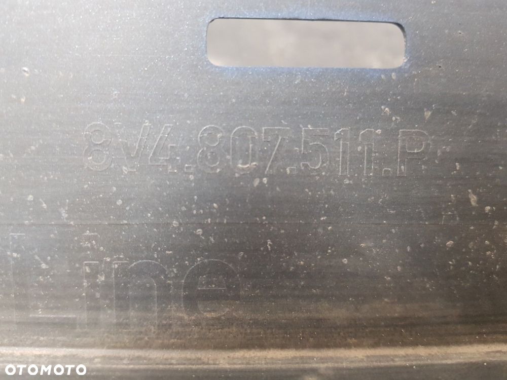 ŁADNY ORYGINALNY ZDERZAK TYLNY TYŁ SPOILER AUDI A3 S-LINE LIFT 16-20 SPORTBACK 4PDC 8V4807511P  8V - 9