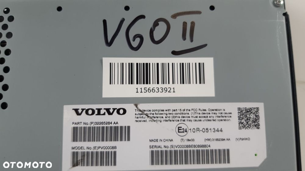 VOLVO V60 II WZMACNIACZ 32265284 - 7