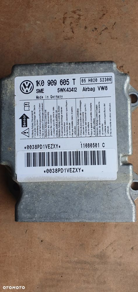 Konsola AIRBAG poduszki sensor VW Golf V - 11