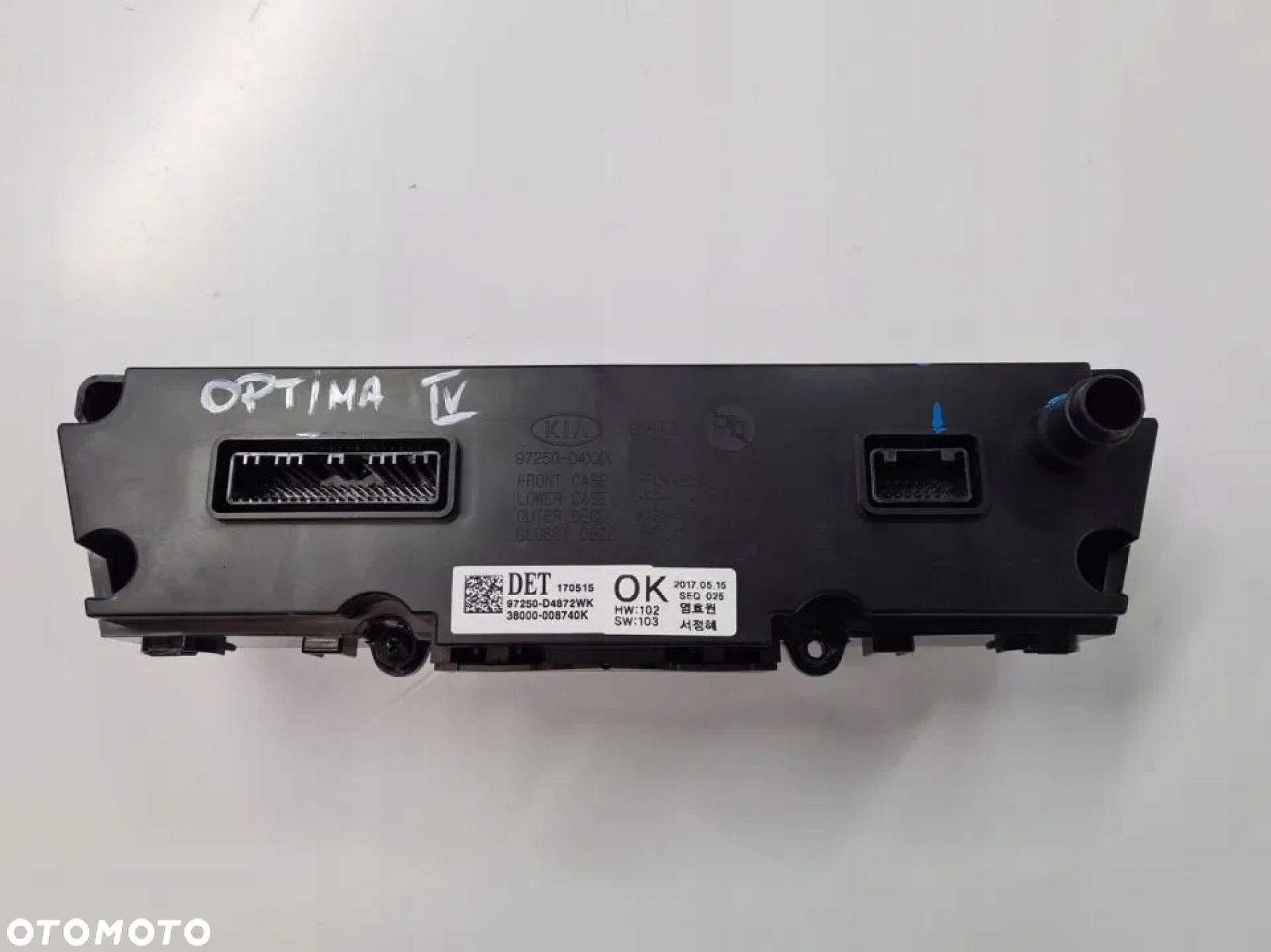 PANEL KLIMATYZACJI STEROWANIE KIA OPTIMA IV 2017r - 5