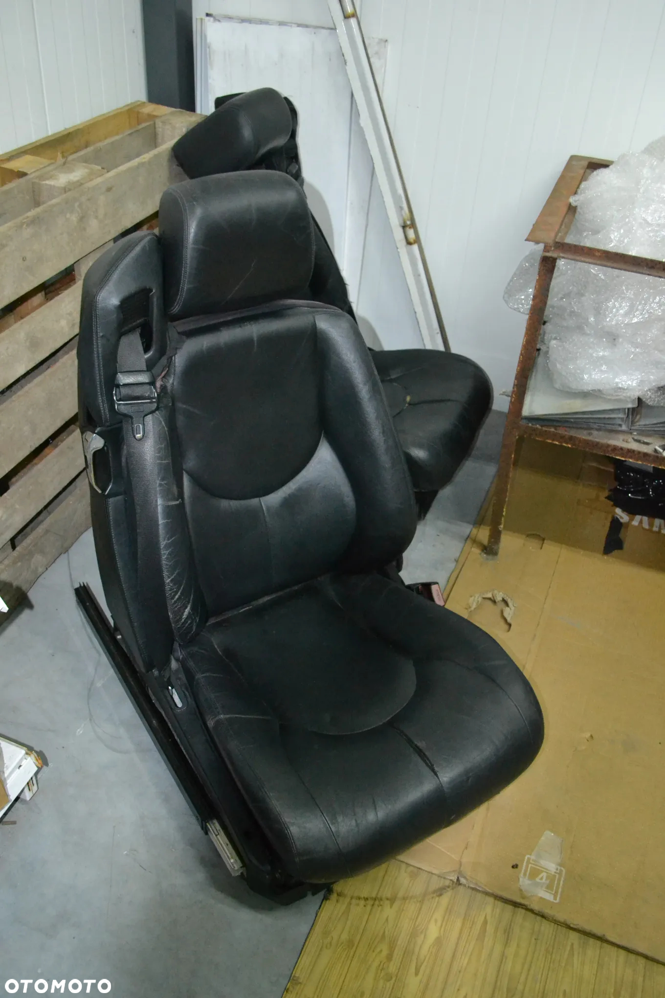 MERCEDES 500 SL R129 FOTEL FOTELE CZARNE SKÓRA LIFT - 9