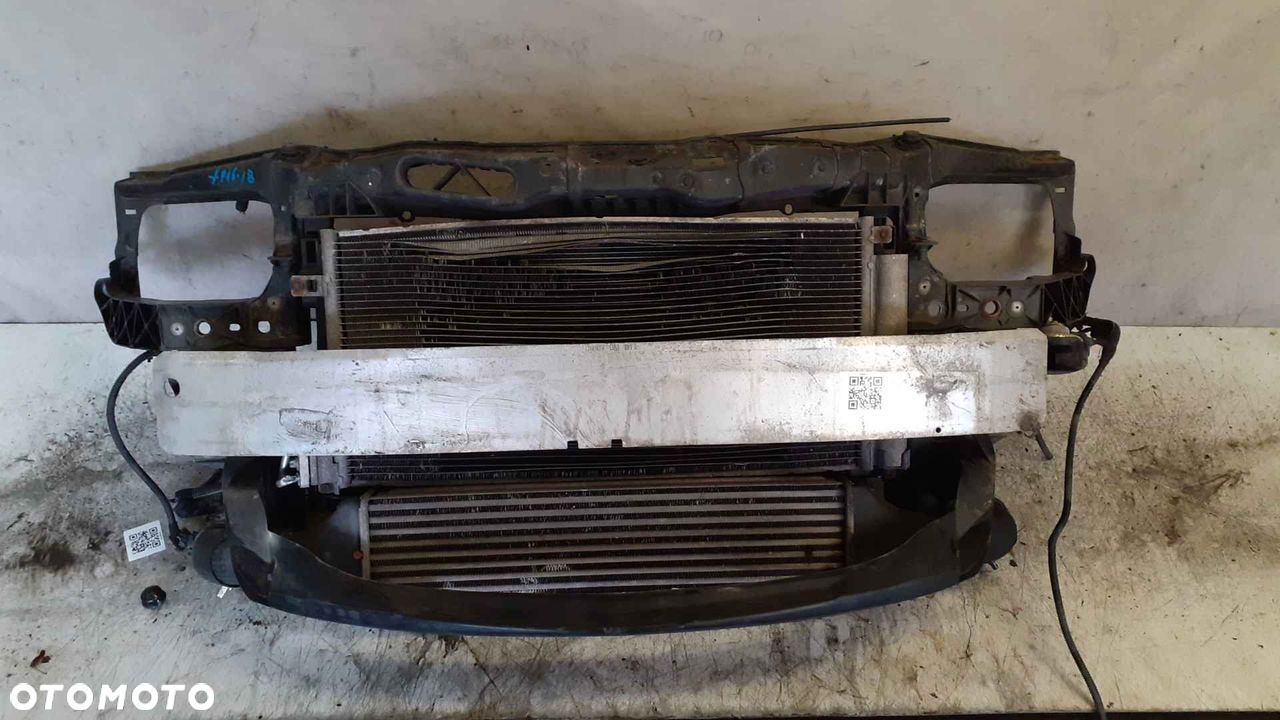 ^ PAS PRZEDNI OPEL CORSA D DIESEL 1.3 1.7 CDTI BELKA WZMOCNIENIE CZOŁOWE OKULAR CHŁODNICA WODY WENTYLATOR - 1