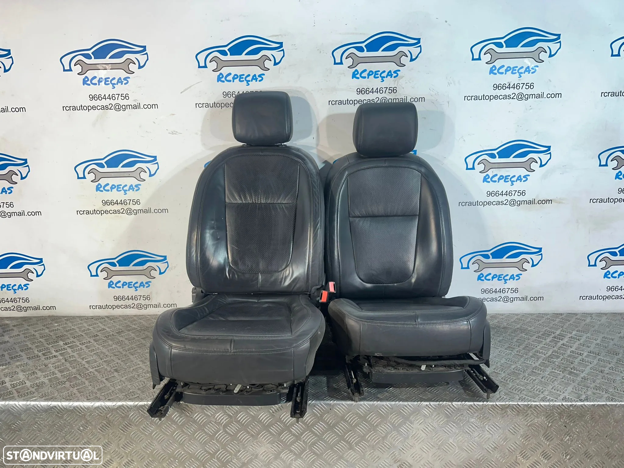 Conjunto Bancos Eletricos Pele Perfurada Jaguar XF X250 2007 - 2015 - 5