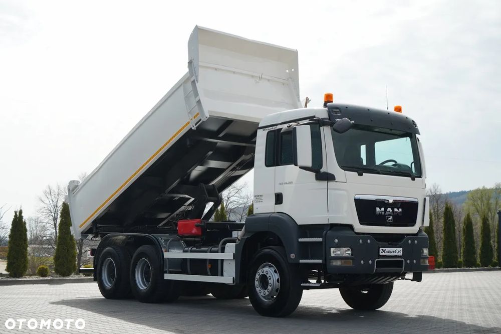 MAN TGS 26.360 / 6X4 / 2 STRONNA WYWROTKA / HYDROBURTA / BORDMATIC MANUAL - 6