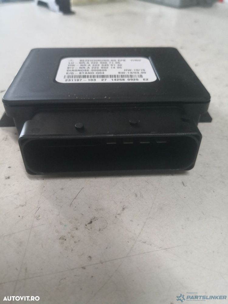 Calculator frana mana MERCEDES-BENZ S-CLASS II (W222, C215) [ 2005 - 2013 ] S 350 BlueTec (OM 642.862) 190KW|258HP OEM A2229007105 - 2