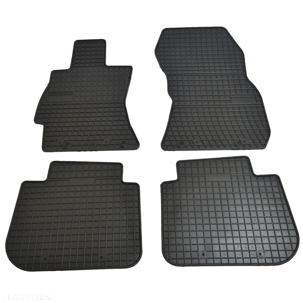 Set covorase auto din cauciuc Subaru Forester 4 2013-2018, Legacy 5 2009-2014, Outback 2009-2014, presuri BestAutoVest, culoare Negru, 4 buc. - 1