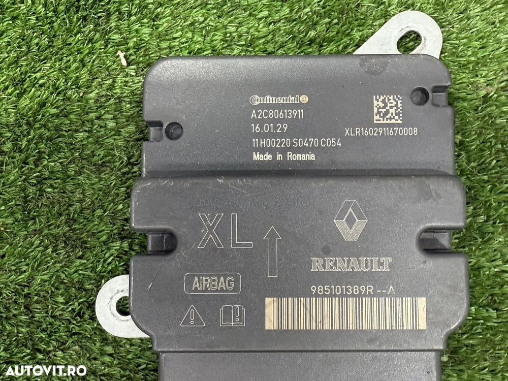 MODUL AIRBAG RENAULT CLIO 4 1.2 BENZINA 2016 COD OEM A2C80613911 985101389R 985101389A 2012-2018 - 6