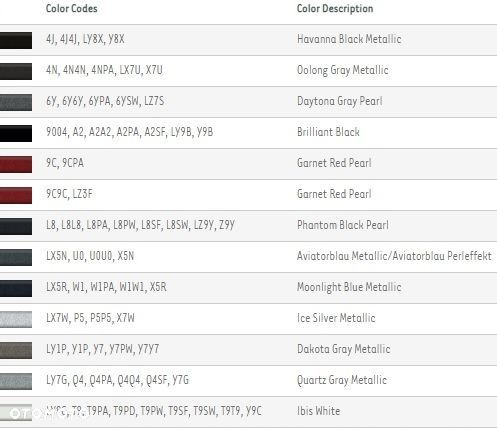ZAŚLEPKA PRZÓD HAK HOL A5 8T S-LINE LIFT NOWA ORYGINAŁ KOLORY 8T0807241D - 12