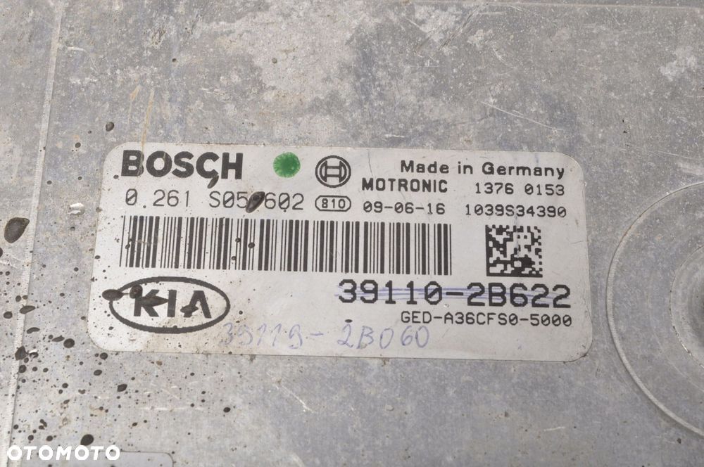 KIA CEED I 1.4 109KM KOMPUTER STEROWNIK SILNIKA 39110-2B622  39119-2B060 - 4