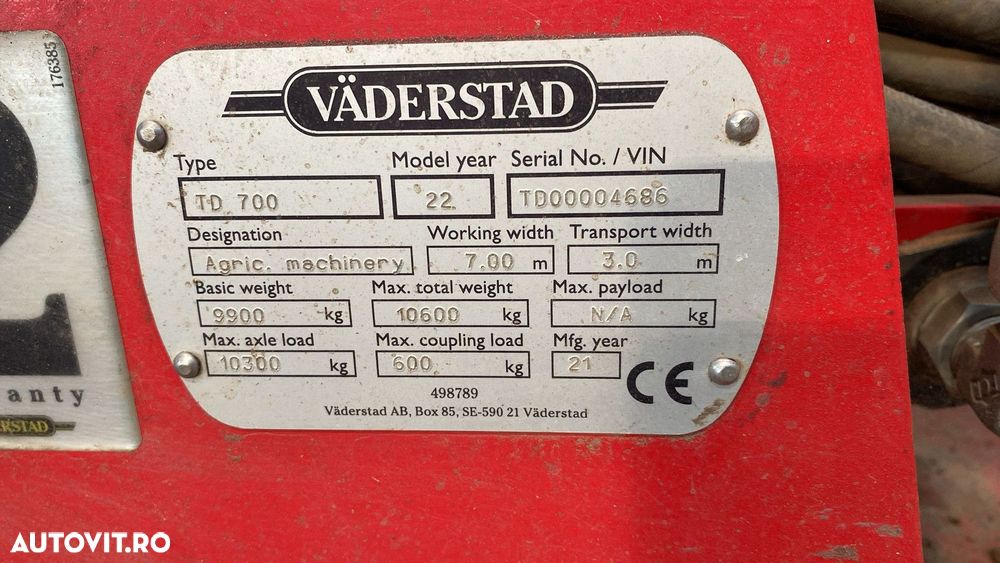 Altul Vaderstad TopDown 700 Cultivator - 2