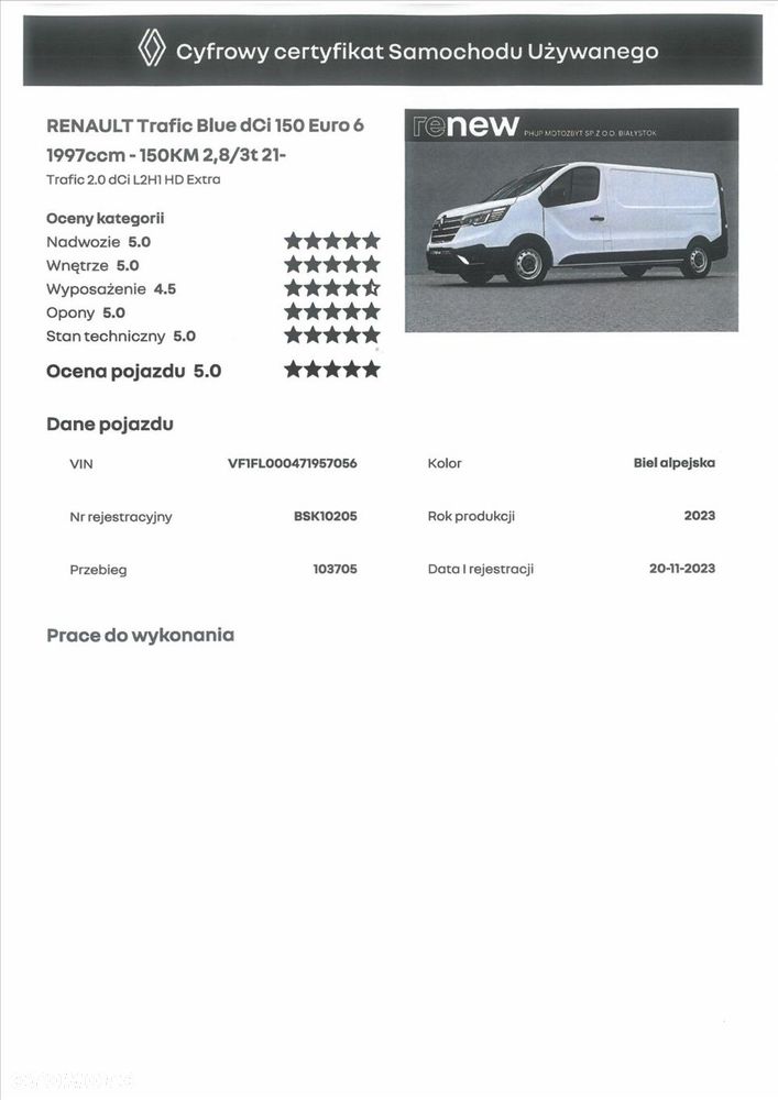 Renault Trafic L2 H1 F-ra VAT Gwarancja - 26