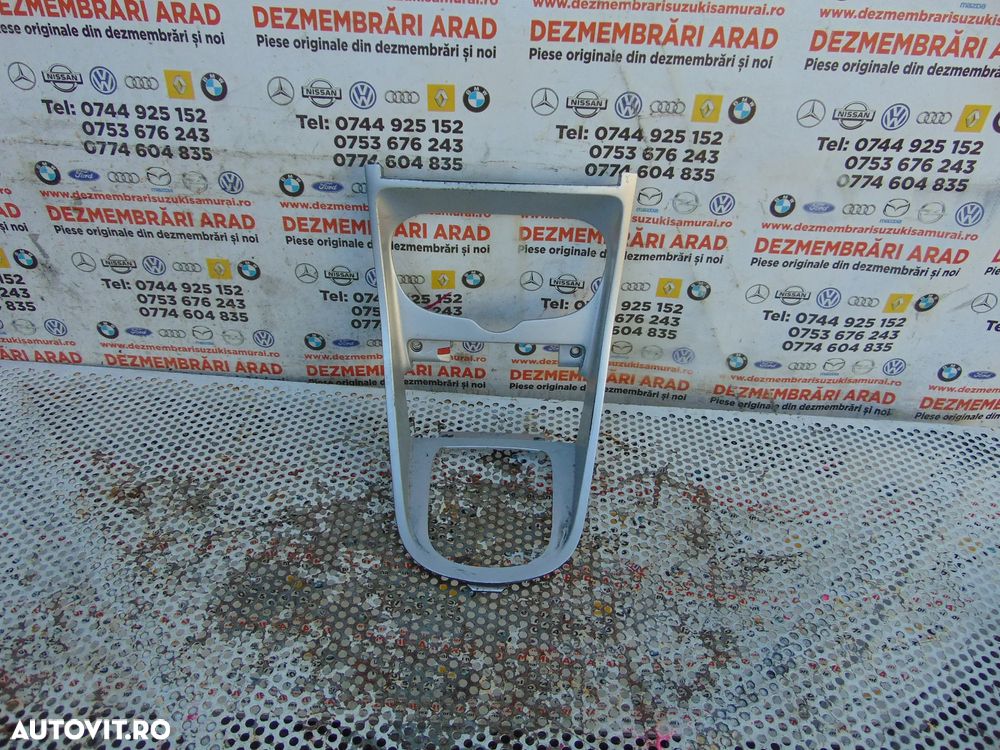 Ornament central bord Peugeot 307cc trim consola bord grila schimbator 9636013877 - 1