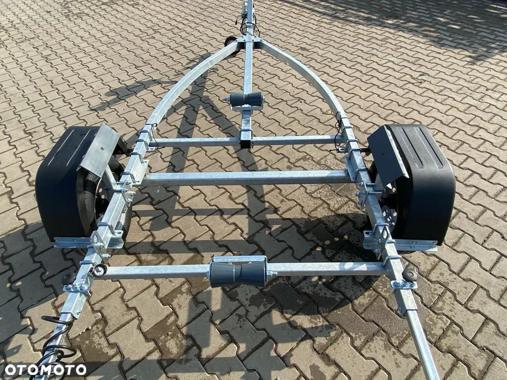 TEMARED Przyczepka podłodziowa DMC750kg łódź do 4,3m WODOODPORNE ŁOŻYSKA MOCNA - 23