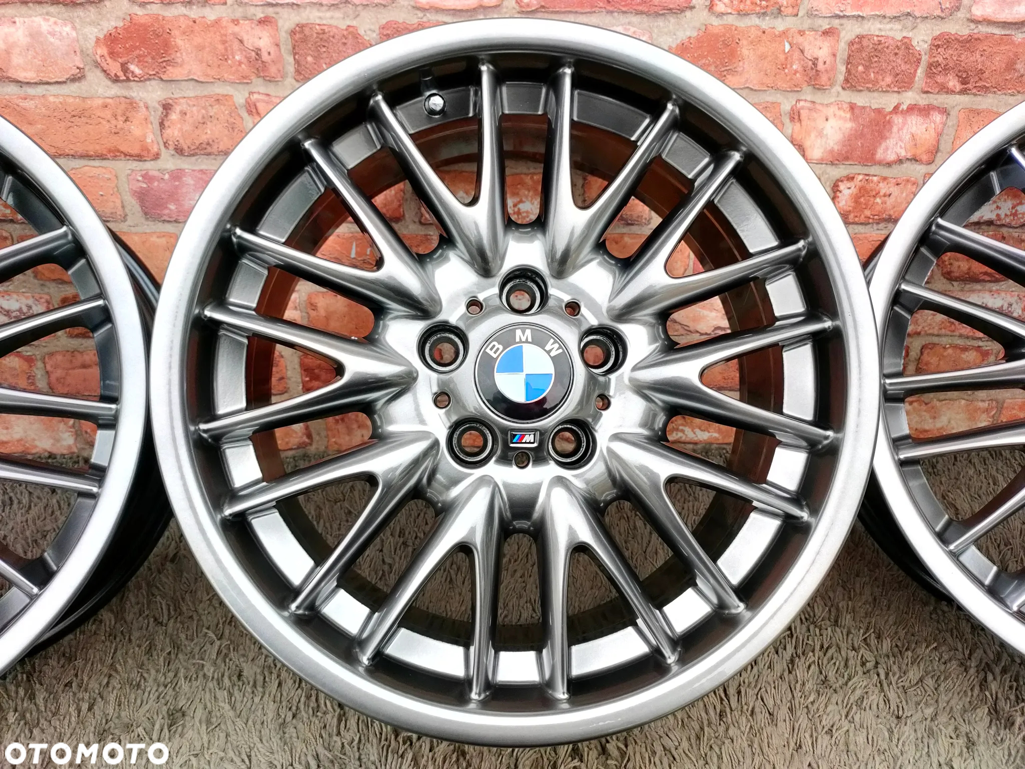 8j 8.5j oryginalne felgi 18 BMW 5x120 M pakiet Styling 72 seria 1 3 E36 E46 E90 Z3 Z4 E81 E87 F20 F30 F32 ET47 ET50 grafit Shadow Chrome - 10