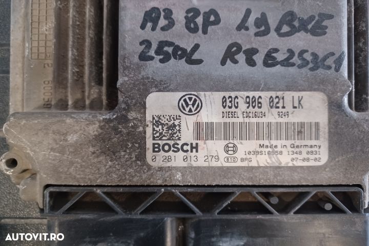 ECU Calculator Motor 03G906021LK 0281013279 - 1.9 BXE 03G906021LK 028 - 3