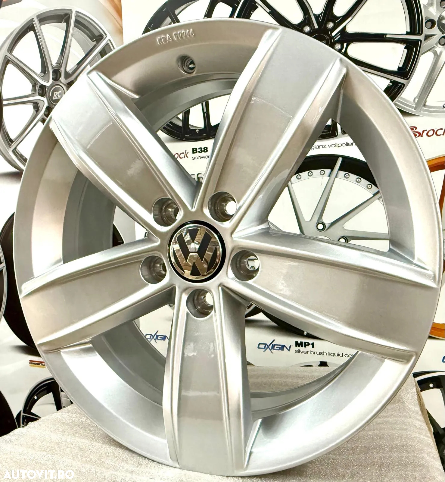 Jante originale Vw Tiguan, Passat, T-Roc, Golf 7,8, Arteon, Sharan, noi, 17 inch - 2