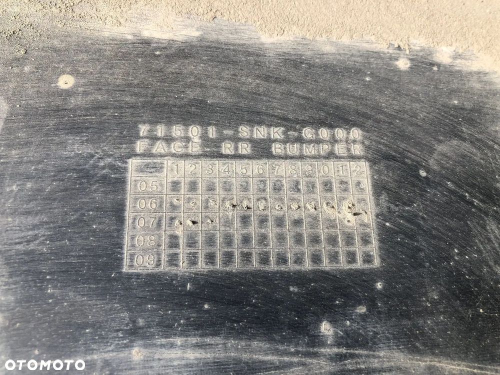 HONDA CIVIC VIII 2006-2012 SEdan zderzak TYLNY TYŁ PDC - 7