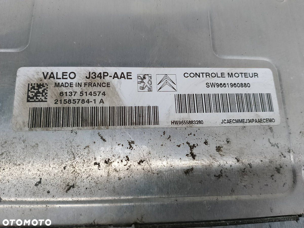 KOMPUTER, STEROWNIK PEUGEOT 206 9661960880  9655883280 21585784-1A 1.4 8V - 3