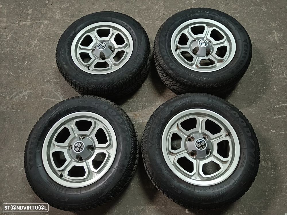 4 jantes 14 Alfa Romeo giulia Júnior Gt, GTV, 1300, 1600,1750  berlina - 1