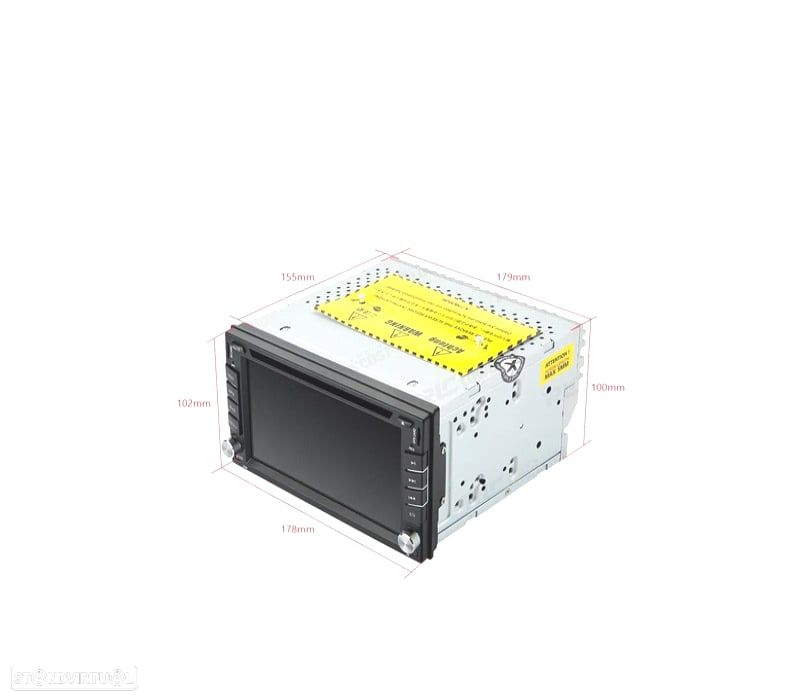 AUTO RADIO ANDROID 12 GPS DVD 2DIN HD TÁCTIL BLUETOOTH USB SD - 5