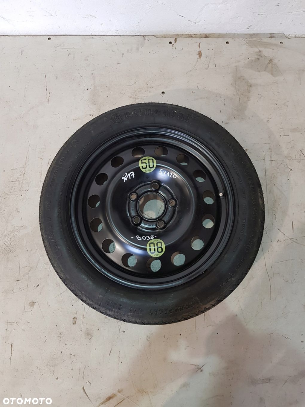 KOŁO DOJAZDOWE 6758778 17 5X120 BMW E60 E61 E90 E91 - 1