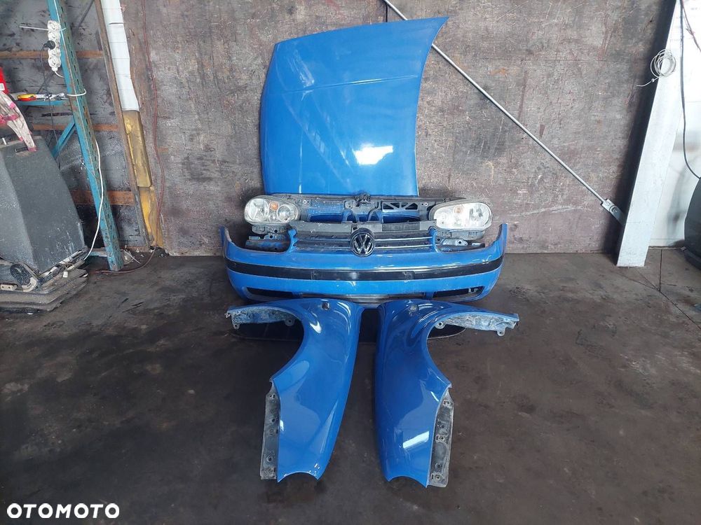KOMPLETNY PRZÓD MASKA ZDERZAK BŁOTNIKI LAMPY PAS VOLKSWAGEN GOLF IV - 1