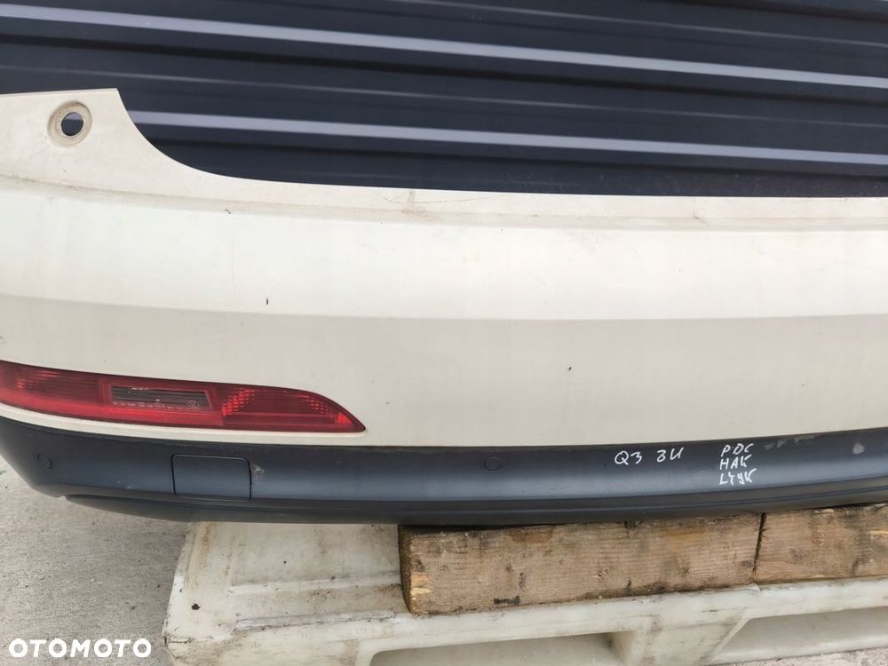 ZDERZAK TYLNI TYŁ AUDI Q3 8U LY9K PDC HAK ORYGINAŁ KOMPLET ! - 5