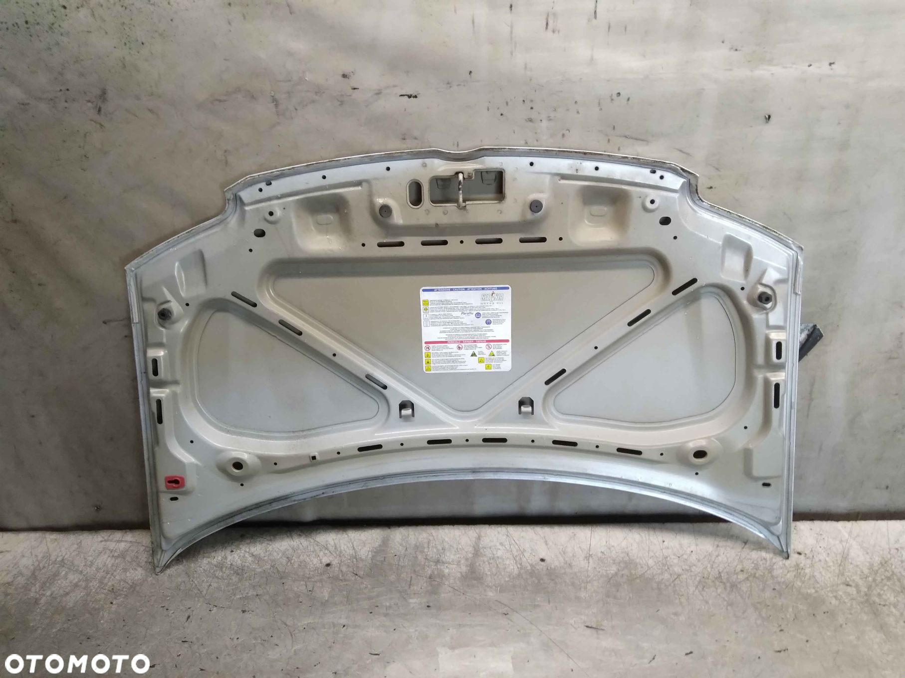 $ MASKA POKRYWA SILNIKA DO FIAT PANDA II 2 MK.2 SREBRNY - 4