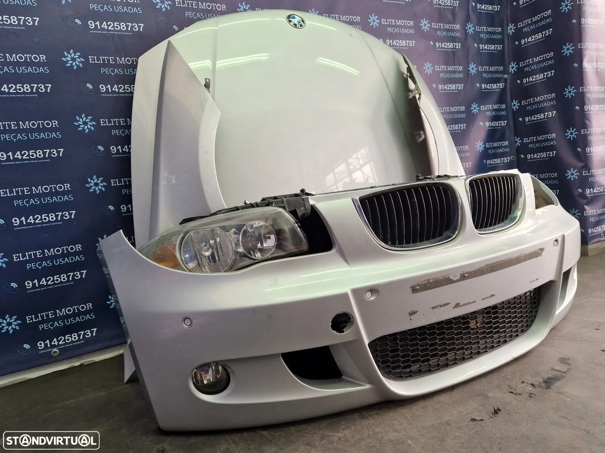 Frente completa usada BMW SERIE 1 PACK M E87 E81 118D capot parachoques oticas guardalamas - 2