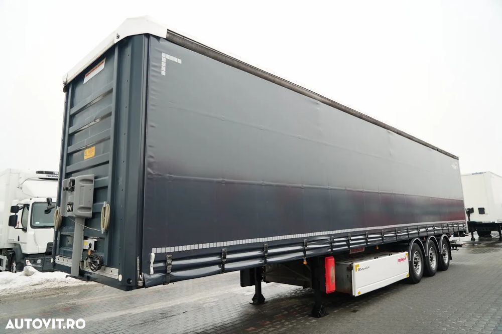 Fruehauf CORTINĂ / STANDARD / LIFT 2.000 kg / PODEA PUTERNICĂ ȘI ȘIMPĂRȚI LATERALE / CONTENIER PENTRU PALEȚI - 4