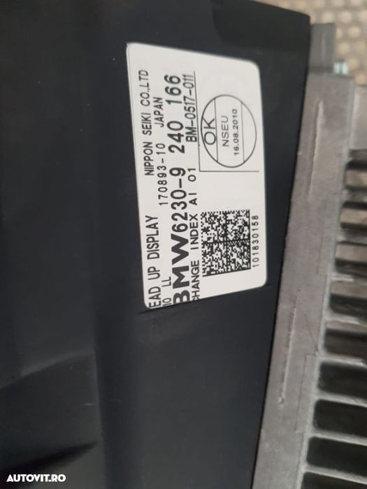 Head Up Display HUD BMW F10 F11 Volan Stanga Testat Cu Garantie Cod 9240166 - 7