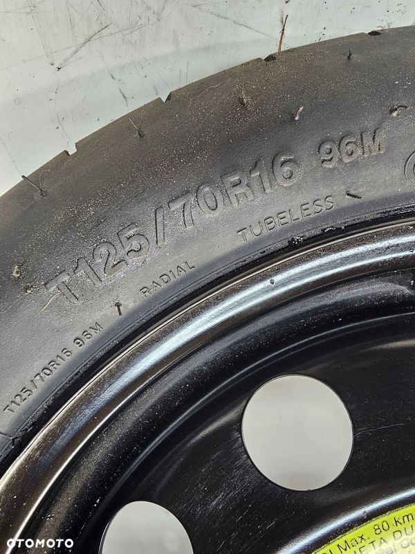 KOŁO DOJAZDOWE AUDI A3 8P 8V VW SEAT 5Q0601027AR R16 - 2