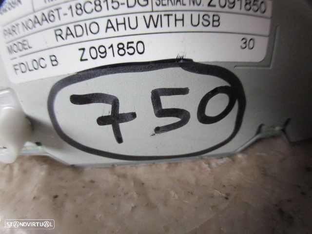 Radios AA6T18C815DG  FORD FIESTA 6 FASE 1 2012 1.4TDCI 71CV 5P BRANCO FDL0CB - 6