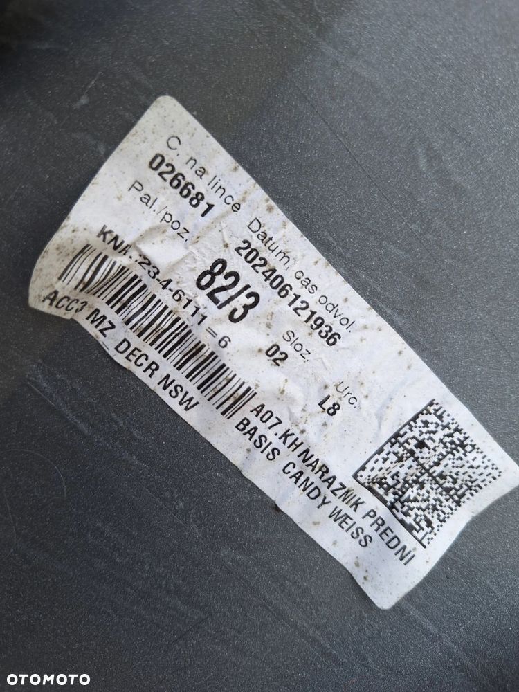 SKODA FABIA IV 21- 6VA KOLOR: LB9A CANDY WEISS ZDERZAK PRZÓD PRZEDNI+PŁYTA DOLNA+KRATKI 6VA807221 WYSYŁKA 24H - 13