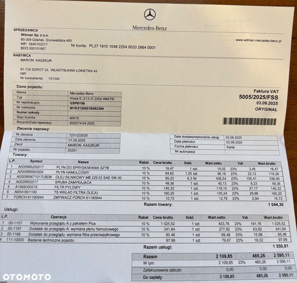 Mercedes-Benz Klasa E 220 d 4-Matic - 2