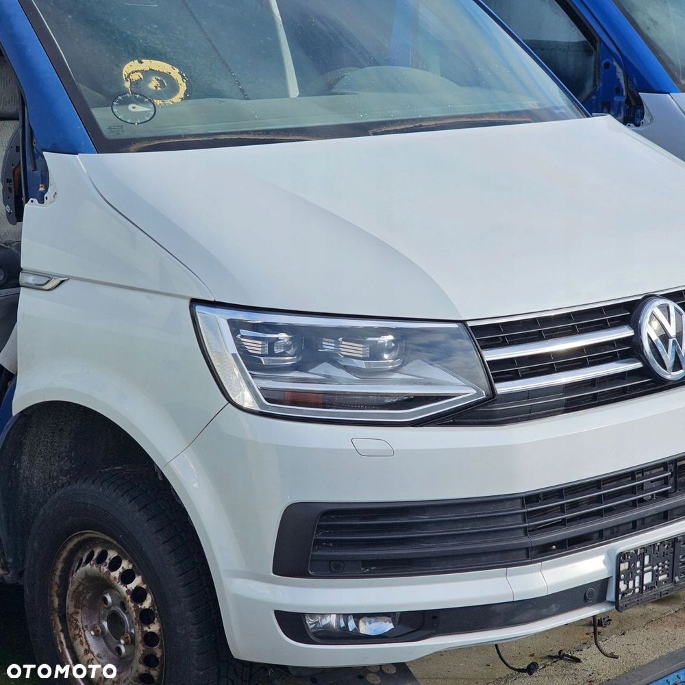 VW T6 MULTIVAN kompletny przód zderzak błotnik FULL LED BIAŁA PERŁA L0K1 - 3