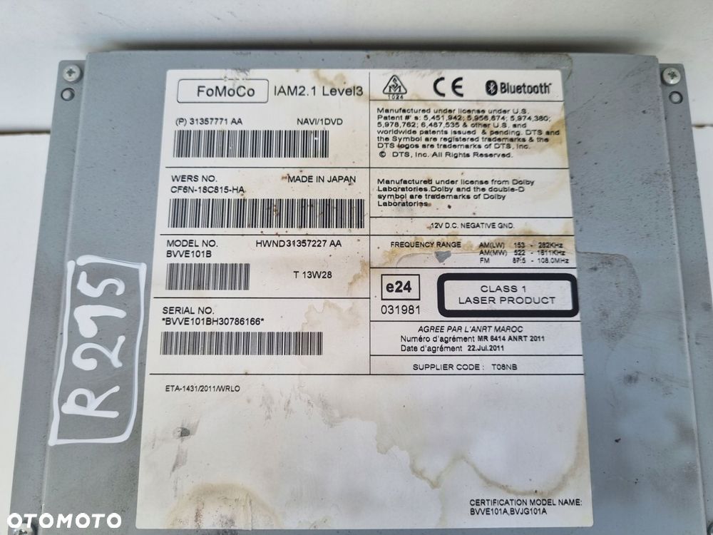 Volvo V40 II V60 S60 II CZYTNIK PŁYT CD radio nawigacja31357771AA 31357771 - 9