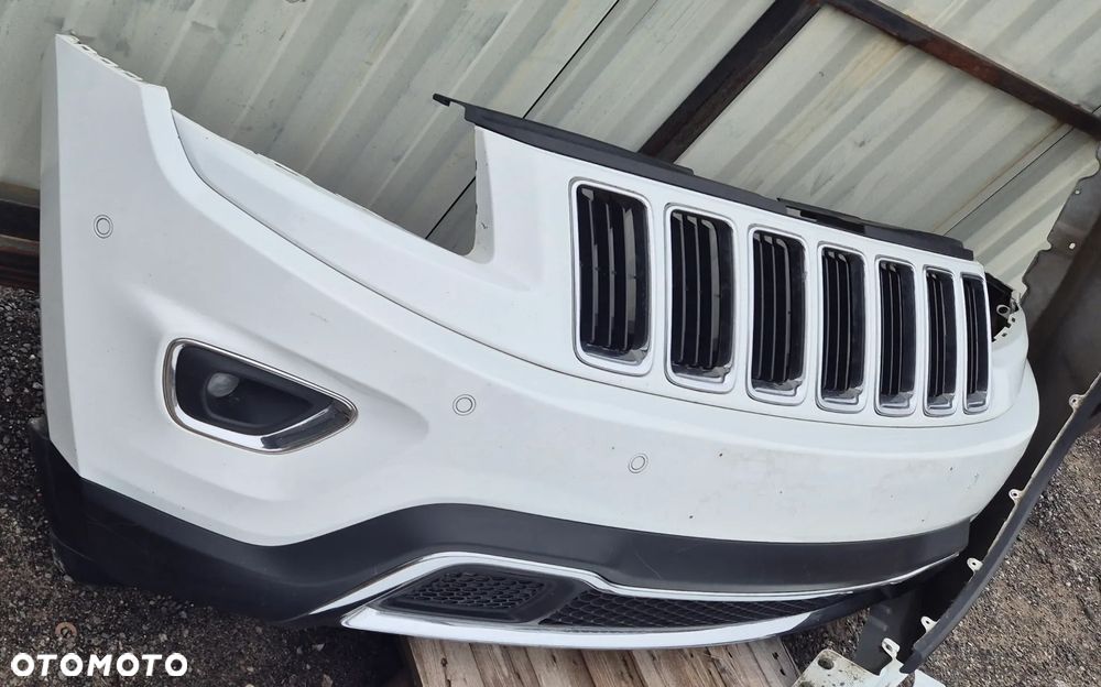 Oryginalny Kompletny Zderzak Przód Przedni BIAŁY PW7 Jeep Grand Cherokee WK2 Lift 2014-2017 - 1