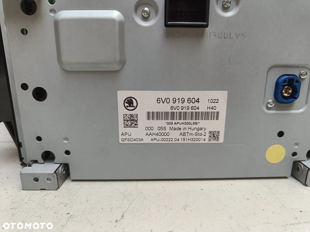 Radio Skoda Fabia 3 III Wyświetlacz Ekran 6V0919604 - 9