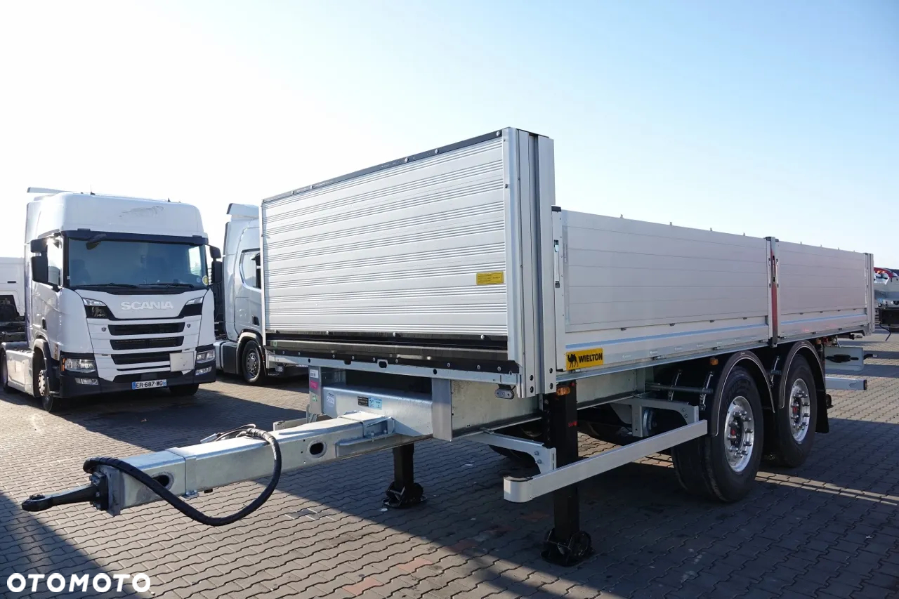 Wielton PRZYCZEPA BURTOWA / DO BUDOWLANKI / NOWA / 2025 ROK / DOSTĘPNA OD RĘKI / WAGA: 3800 KG / ALUFELGI - 3