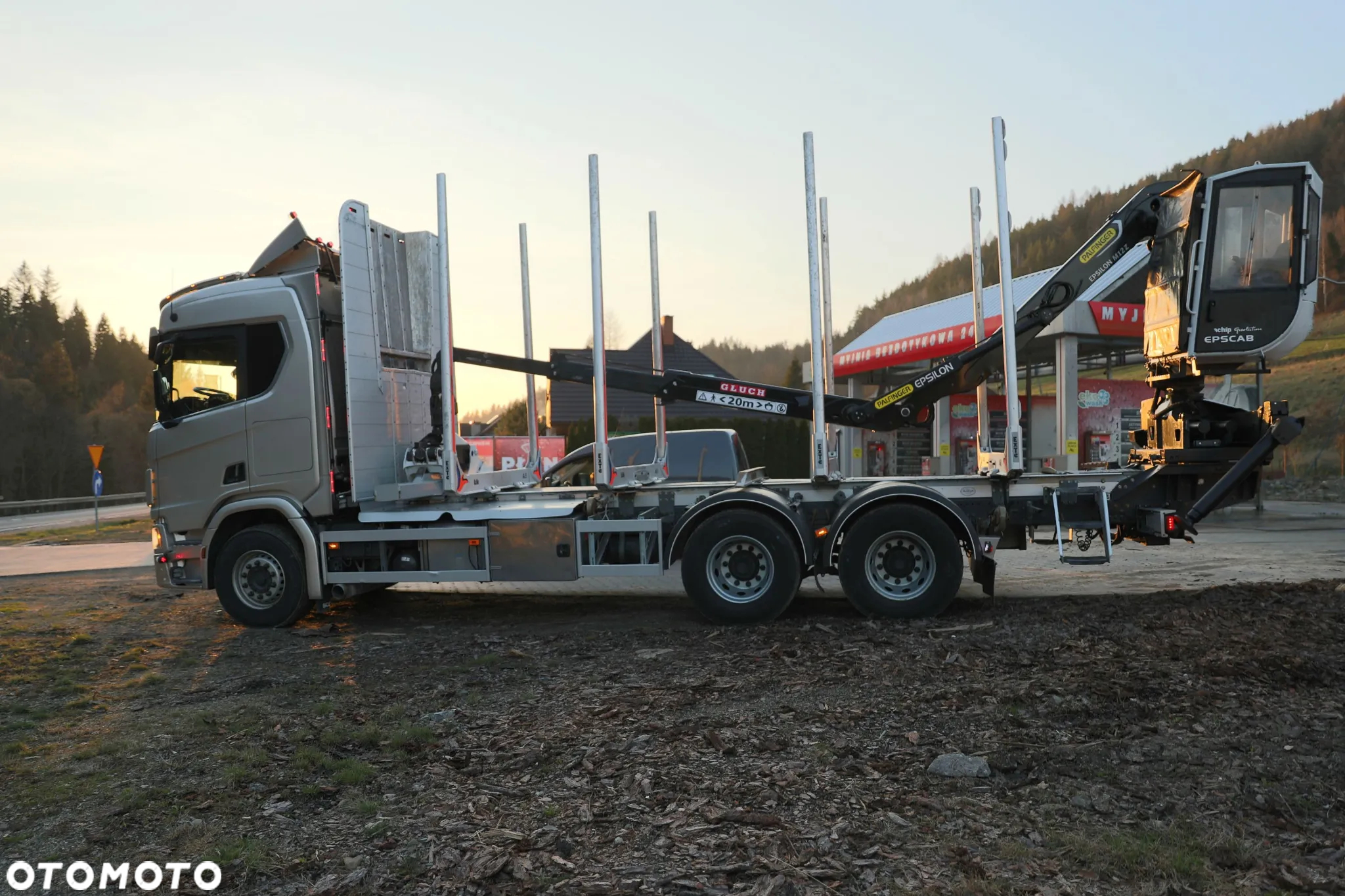 Scania R650 6X4 EURO 6 Resor Resor Dzwig Epsilon z Kabina Do drewna Lasu dłużycy kłody Palfinger - 10