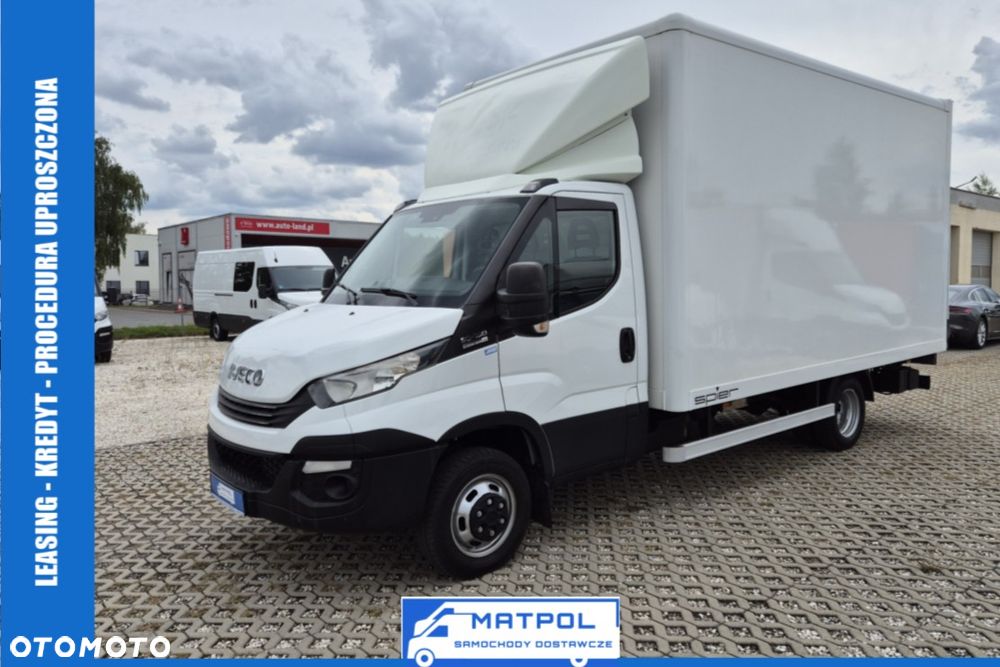 Iveco Daily 50C18 / 35C18 3.0 HPi Hi-Matic, kontener 4.38m x 2.25m x 2.38m , winda 750KG, klimatyzacja, pneumatyka, HAK 3.5T - 1