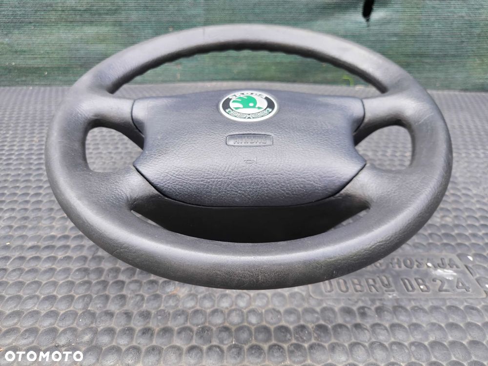 Kierownica 4 Ramienna 1J0419091AA 1U0880201A Czarna Air Bag Poduszka Skoda Octavia I 1 2001r VW Seat AUDI - 2