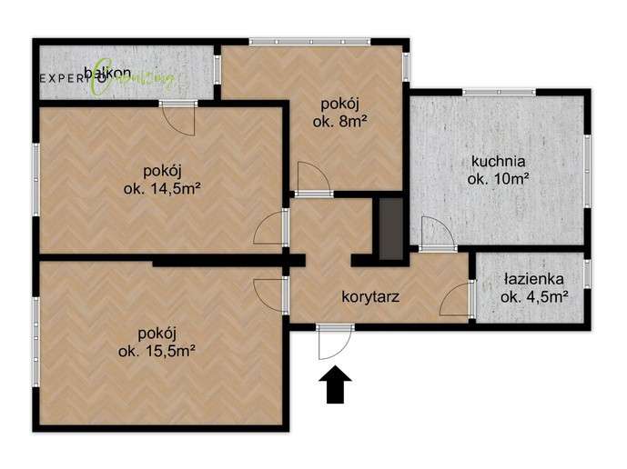 3 pokoje z ogrodem, Biskupin, Dąbie