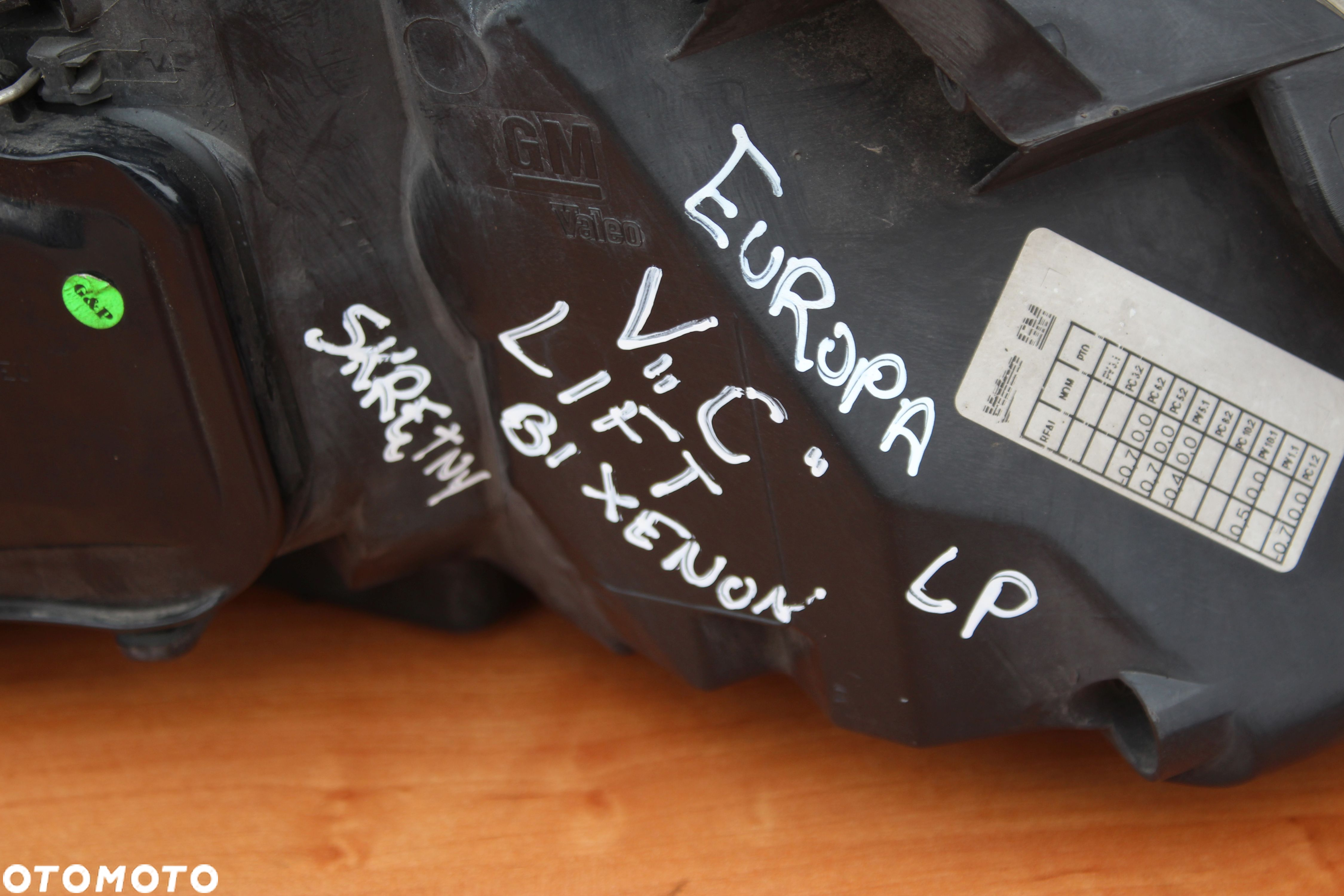 LAMPA LEWA PRZÓD PRZEDNIA LEWA BI-XENON SKRĘTNY OPEL VECTRA C SIGNUM LIFT EUROPA 13170933 - 12