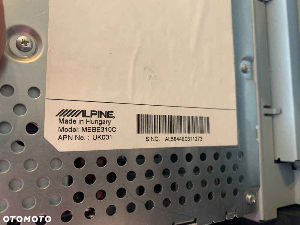 RADIO ALPINE Z RAMKĄ MEBE310C 9349734 MINI F55 F56 F57 - 7
