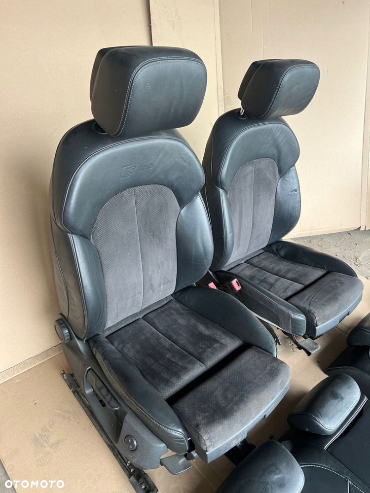 AUDI A6 C7 FOTELE KANAPA SKÓRA ALCANTARA GRZANE S-LINE SLINE - 12