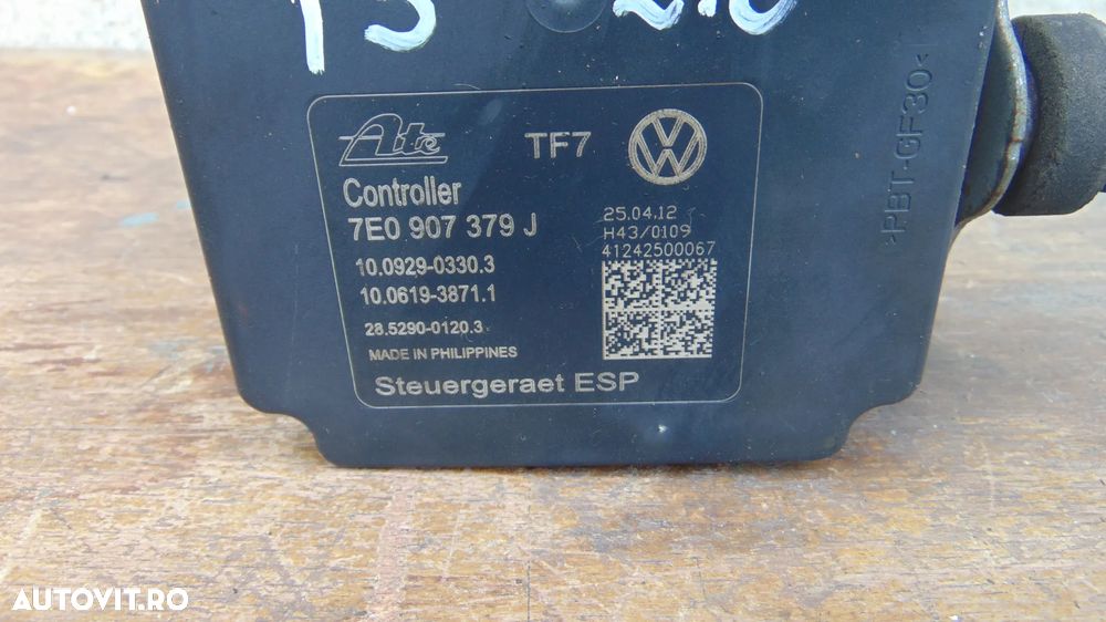 Pompa ABS ESP Volkswagen Transporter T5 2.0 diesel an 2009-2015 cod 7E0614517G - 2